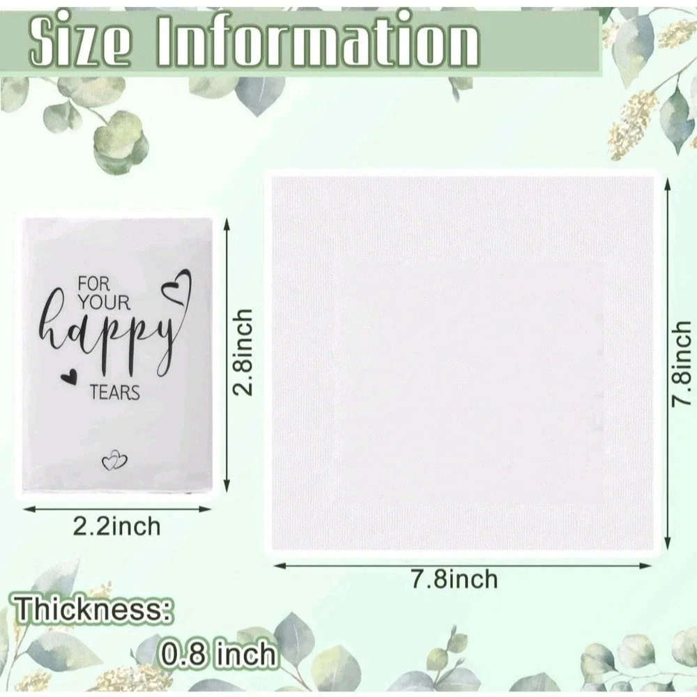 For Your Happy Tears Tissues for Wedding Bulk 3 Ply - Pack Of 50
